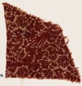 Textile fragment with flowering plants and birds (EA1990.433)