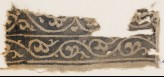 Textile fragment with vine and leaves (EA1990.437)