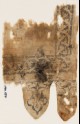 Textile fragment with interlace, and two tabs filled with tendrils (EA1990.457)