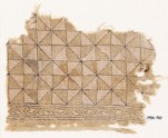 Textile fragment with triangles forming squares (EA1990.461)