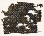 Textile fragment with serrated crosses