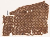 Textile fragment with quatrefoils and circles