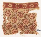 Textile fragment with rosettes and linked quatrefoils (EA1990.474)