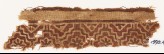Textile fragment with linked stepped squares and rosettes (EA1990.482)