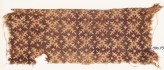 Textile fragment with serrated crosses