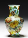 Baluster vase with chrysanthemums