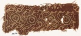 Textile fragment with dotted tendrils and small rosettes in circles (EA1990.568)