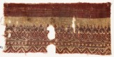 Textile fragment with leaves, rosettes, diamond-shapes, and zigzag (EA1990.582)