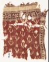 Textile fragment with flowers, stems, and leaves (EA1990.591)