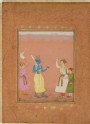 A hero greeted by princes, illustrating the musical mode Kanada Ragini