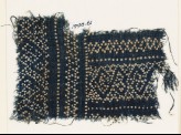 Textile fragment with dots arranged in geometric patterns (EA1990.61)