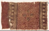 Textile fragment with tendrils, square, and rosettes (EA1990.638)