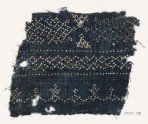Textile fragment with dots arranged in geometric patterns (EA1990.72)