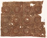Textile fragment with linked circles and stars (EA1990.727)