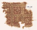 Textile fragment with grid and quatrefoils (EA1990.735)