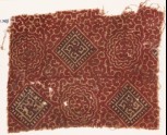 Textile fragment with medallions and tendrils (EA1990.743)