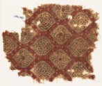 Textile fragment with pointed ovals (EA1990.753)