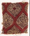 Textile fragment with pointed ovals