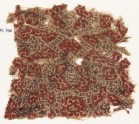 Textile fragment with linked medallions