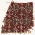 Textile fragment with cartouches, squares, and lobed medallions (EA1990.770)