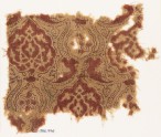 Textile fragment with medallions and dotted tendrils