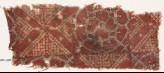 Textile fragment with bandhani, or tie-dye, imitation and interlocking circles (EA1990.795)