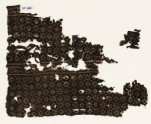 Two textile fragments with rosettes, lobed squares, and dots (EA1990.81)