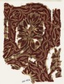 Textile fragment with flowering trees