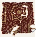 Textile fragment with stylized flowers (EA1990.826)
