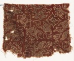 Textile fragment with leaves and quatrefoils