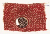 Textile fragment with large rosette and tendrils (EA1990.860)