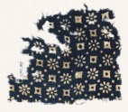 Textile fragment with rosettes, dots, and lobed squares (EA1990.89)