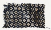Textile fragment with rosettes, dots, and lobed squares (EA1990.92)