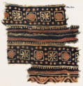 Textile fragment with squares and rosettes (EA1990.927)