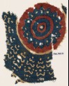 Textile fragment with a large circle
