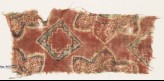 Textile fragment with squares and flowers (EA1990.953)