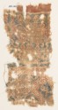 Textile fragment with hearts, trefoils, and quatrefoils (EA1990.963)