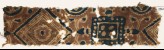 Textile fragment with squares and diamond-shapes (EA1990.976)