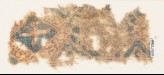 Textile fragment with quatrefoils and tendrils