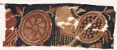 Textile fragment with two warriors