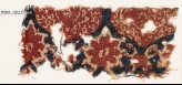 Textile fragment with medallions, tendrils, and vine leaves (EA1990.1020)