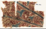 Textile fragment with overlapping petals