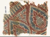 Textile fragment with tear-drops and leaves (EA1990.1038)