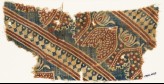 Textile fragment with arches or petals