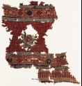Textile fragment with large flower and crossed tendrils (EA1990.1089)