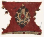 Textile fragment with flower