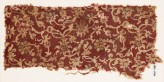 Textile fragment with tendrils, leaves, and flowers