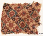 Textile fragment with interlocking quatrefoils, stars, and flowers (EA1990.1098)