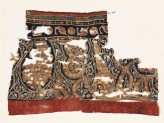 Textile fragment with stylized leaves (EA1990.1139)