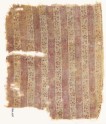 Textile fragment with bands of vines and flowers (EA1990.1156)
